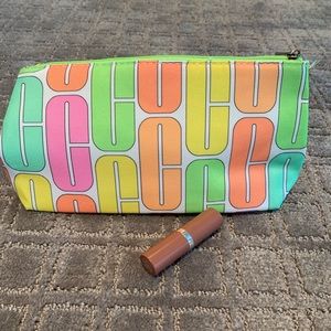 NEW Clinique Makeup Bag PLUS Bare Pop Lipstick💄